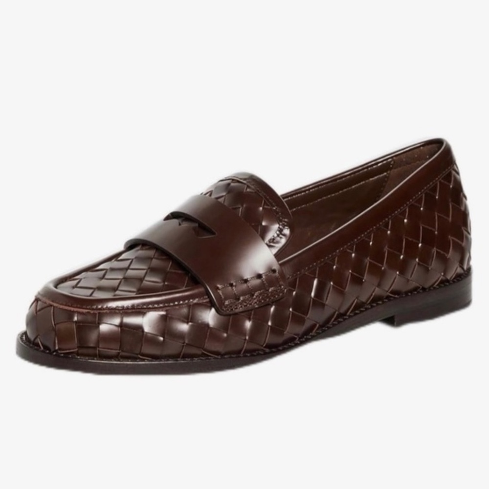 Loeffler Randall Dark Brown Woven Flats